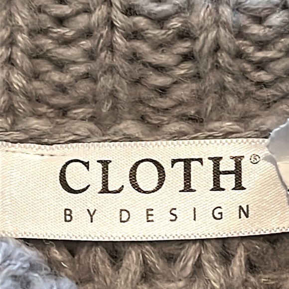 Cloth by Design Women's Long Sleeve Pointelle Turtleneck Sweater - Picture 5 of 9